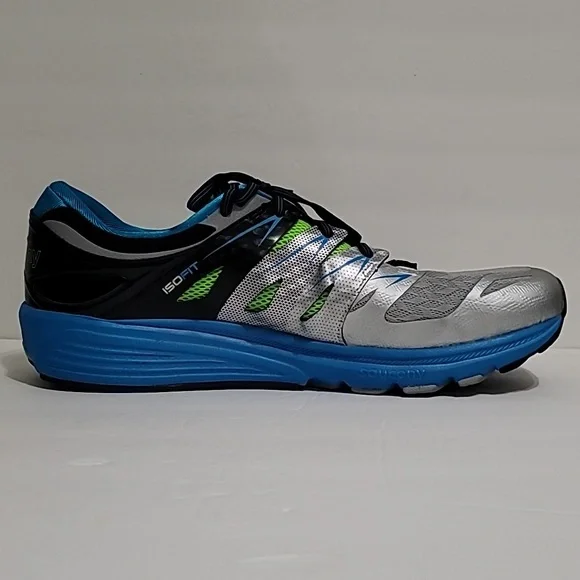 Saucony Men's Zealot Iso 2 Fit Everun Running Shoes Blue Run-Dry Sneakers Sz 14 - Picture 4 of 11